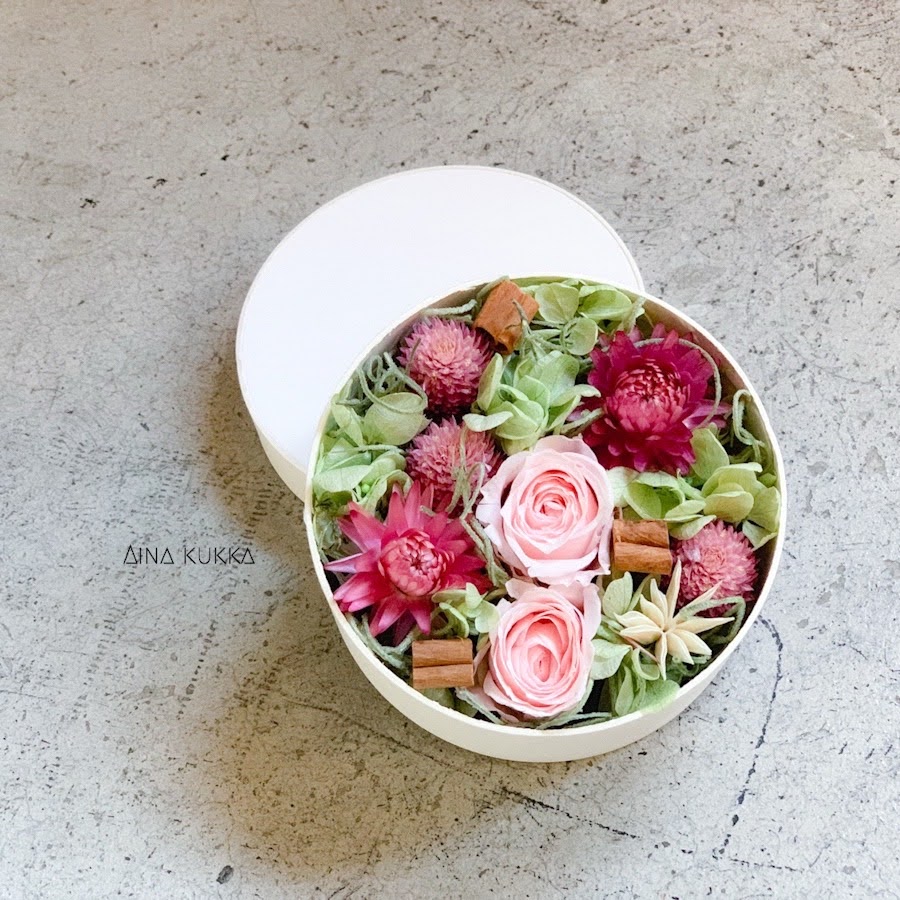 [Flower Box/S]カラー5種/プリザーブドフラワー